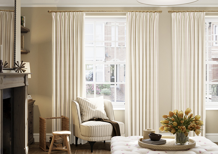 Noble Stripe, Moss - Made to Measure Curtains - Image 3